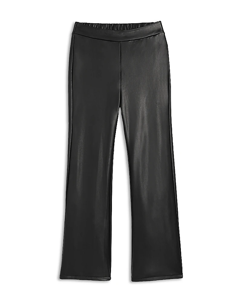 Aqua Girls' Pull On Faux Leather Flare Pants, Little Kid, Big Kid - Exclusive