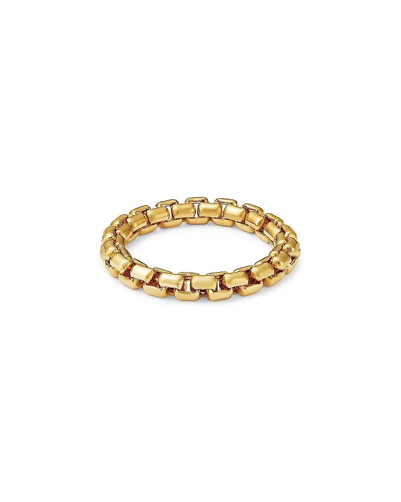 Zoe Chicco 14K Yellow Gold Heavy Metal Large Box Link Soft Chain Ring