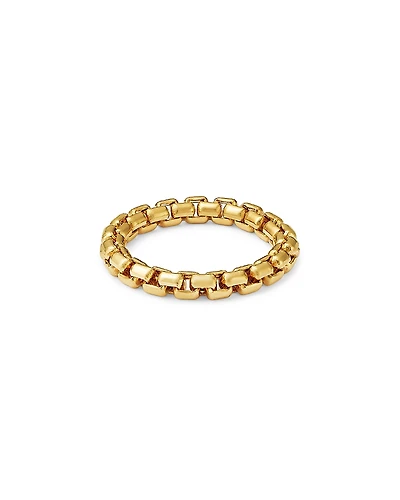 Zoe Chicco 14K Yellow Gold Heavy Metal Large Box Link Soft Chain Ring