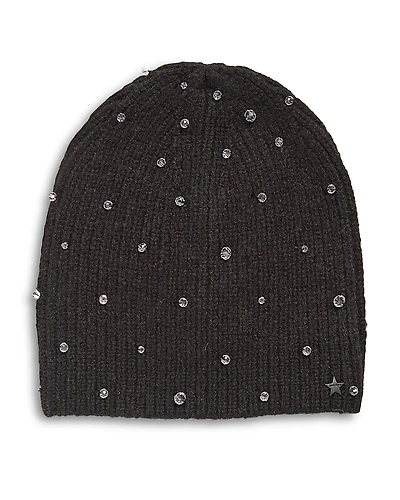 Jocelyn Crystal Bead Rib Knit Hat