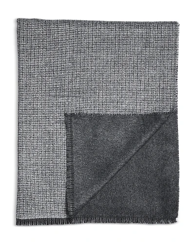 The Men's Store at Bloomingdale's Reversible Tweed Scarf with Cut Fringe