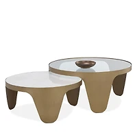 Sunpan Mysaria 2 Piece Nesting Coffee Tables