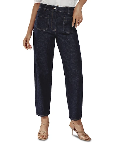 Reiss Marcie Straight Patch Pocket Jeans