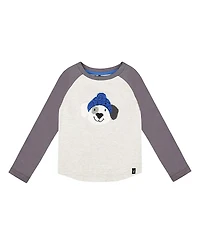 Deux par Boys' Raglan Sleeve Organic Cotton Jersey Tee - Little Kid, Big Kid