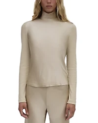 Rosetta Getty Bias Turtleneck Top