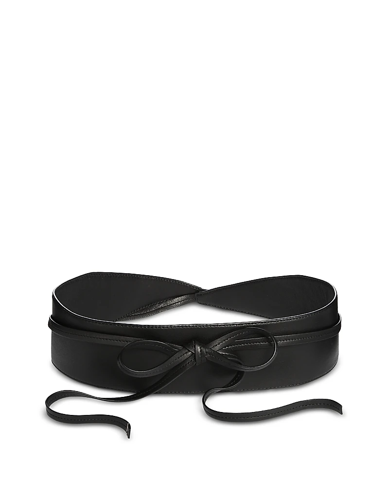 Eileen Fisher Leather Obi Belt