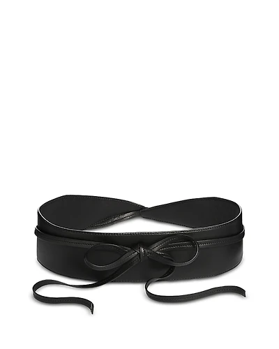 Eileen Fisher Leather Obi Belt