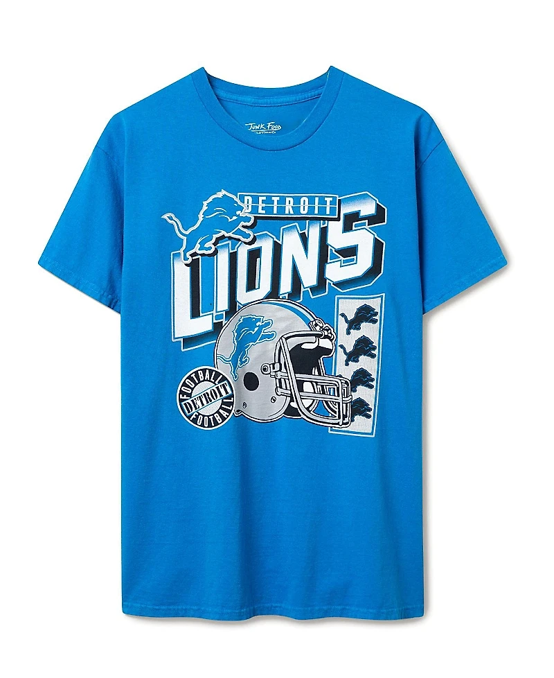 Junk Food Clothing Unisex Nfl Detroit Lions Checkdown Flea Market Tee