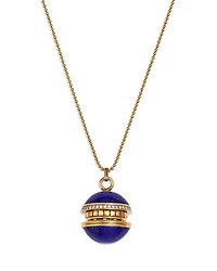 Roberto Coin Lapis Lazuli & Diamond Bead Pendant Necklace