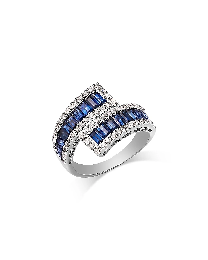 Bloomingdale's Fine Collection Sapphire & Diamond Bypass Ring