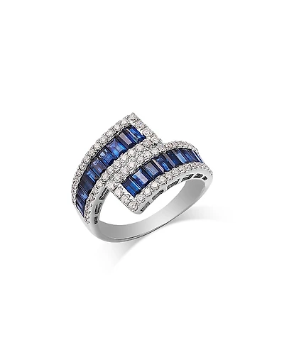 Bloomingdale's Fine Collection Sapphire & Diamond Bypass Ring