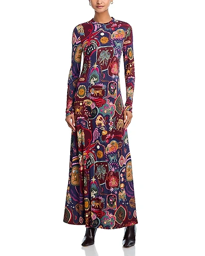 Farm Rio Artsy Surreal Land Maxi Dress