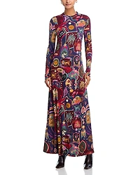 Farm Rio Artsy Surreal Land Maxi Dress
