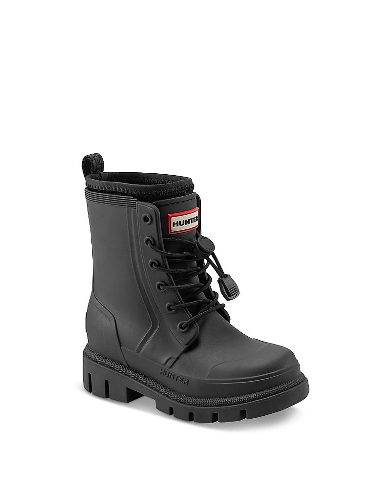 Hunter Unisex Stamp Waterproof Lace Up Boots - Toddler, Little Kid