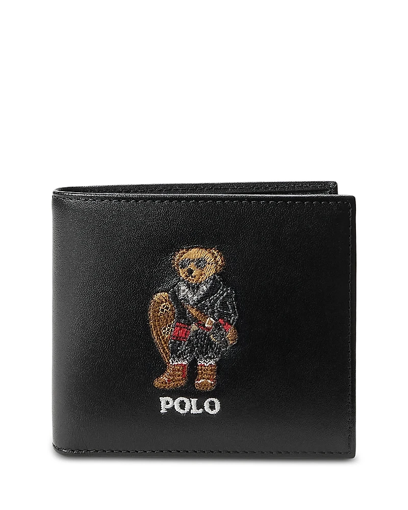 Polo Ralph Lauren Polo Bear Leather Billfold Wallet