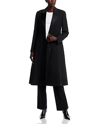 Lafayette 148 New York Fit & Flare Tuxedo Coat