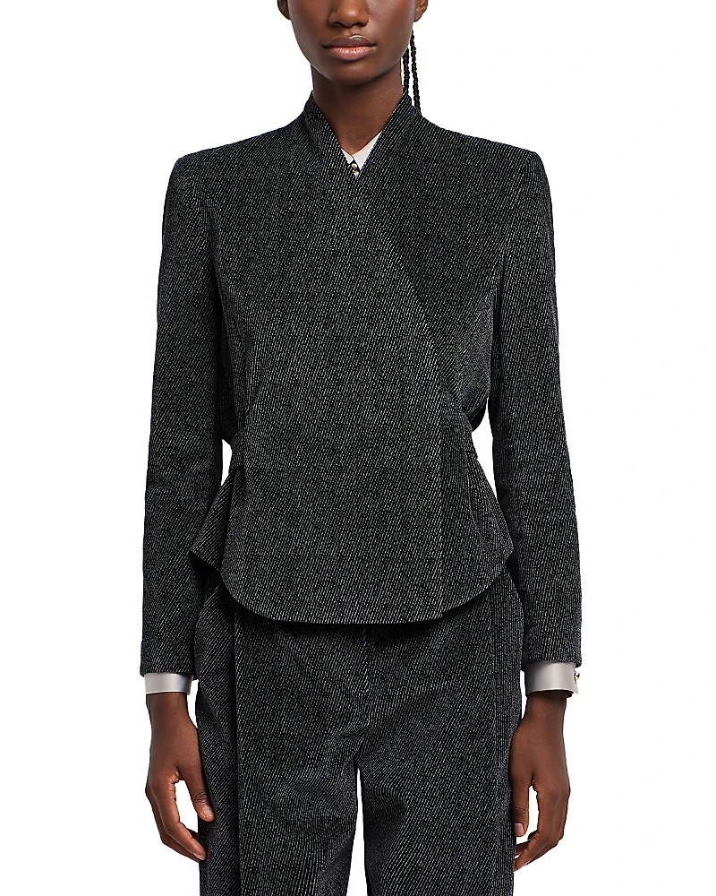 Emporio Armani Printed Velvet Jacket