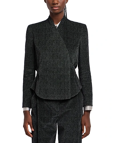 Emporio Armani Printed Velvet Jacket