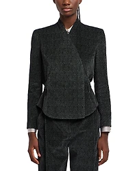 Emporio Armani Printed Velvet Jacket