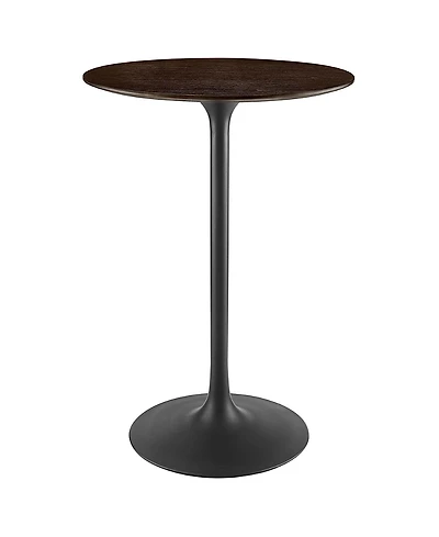 Modway Lippa Round Wood Bar Table
