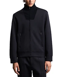 Emporio Armani Travel Essentials Ribbed Turtleneck Zip Up Sweatshirt
