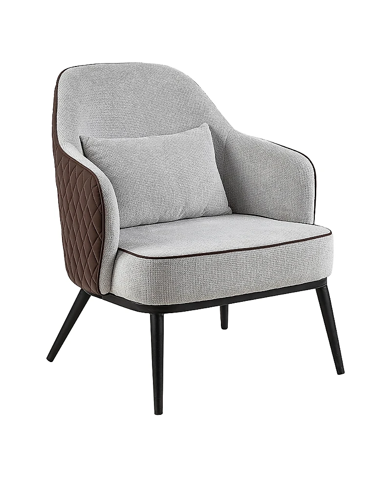 Furniture of America Watson Faux Leather Wingback Accent Chair