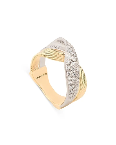 Marco Bicego Two Strand Diamond Crossover Ring