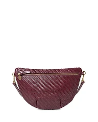 Clare V. Grande Woven Zig Zag Leather Fanny Pack