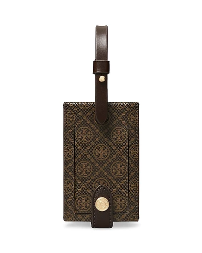 Tory Burch T Monogram Coated Canvas Luggage Tag