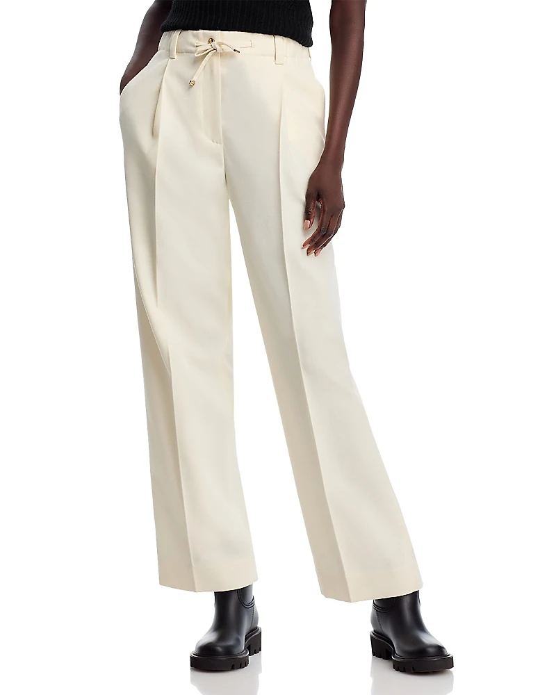 Moncler Wool Wide Leg Pants