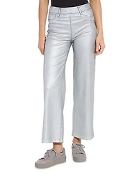 Lysse Coated High Rise Ankle Wide Leg Jeans