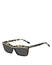 Missoni Solid Rectangular Sunglasses, 63mm