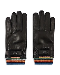 Paul Smith Striped Cuff Gloves
