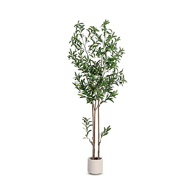 Nearly Natural 6' Artificial Minimalist Olive Tree