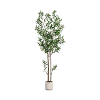 Nearly Natural 6' Artificial Minimalist Olive Tree