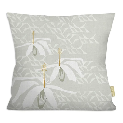 Noho Home Koki'o Ke'oke'o Square Pillow Cover