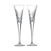 Waterford Winter Wonders Snowflakes Champagne Flutes, Set of 2