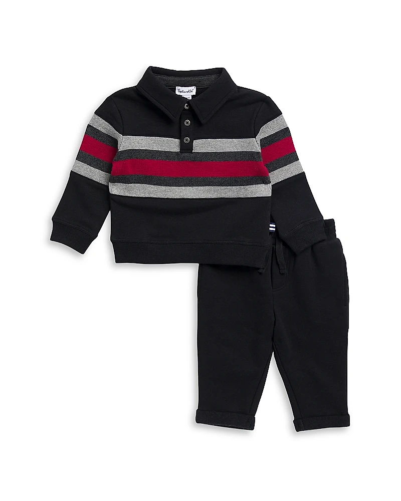 Splendid Boys' Striped Polo Sweater & Pants Set - Baby