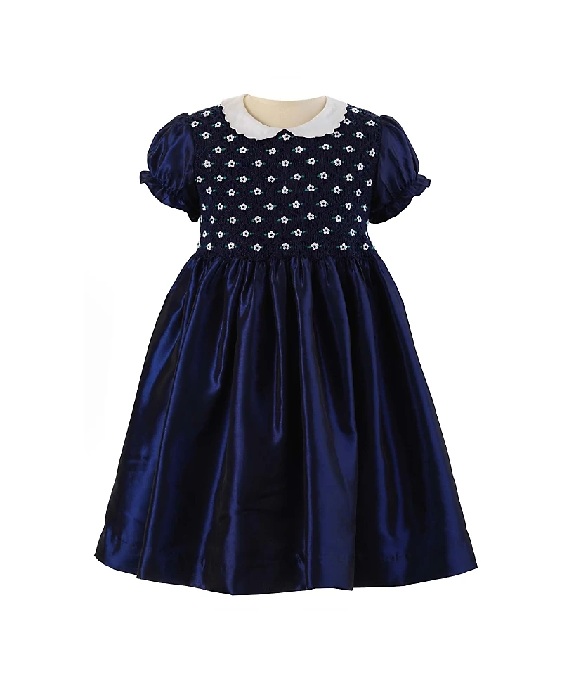 Rachel Riley Girls' Taffeta Smocked Dress - Little Kid, Big Kid