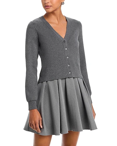 Staud Milo Mixed Media Dress