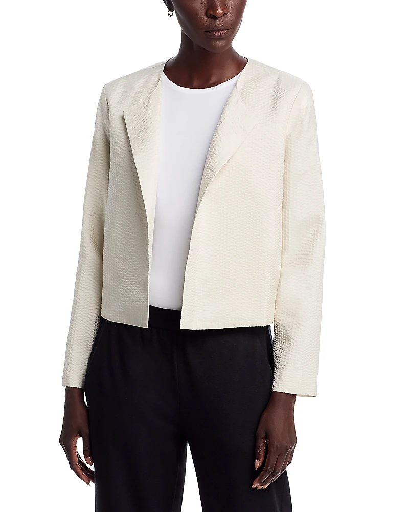 Eileen Fisher Textured Silk Jacket