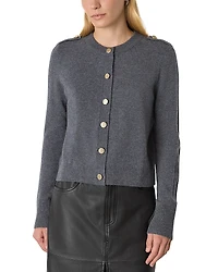 Whistles Military Crew Neck Cardigan