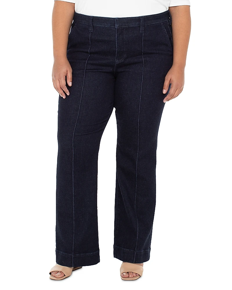 Liverpool Los Angeles Plus Pintuck Bootcut Pants