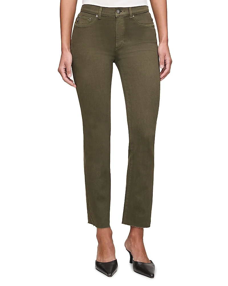 DL1961 Mara Mid Rise Instasculpt Ankle Straight Jeans