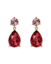 Ted Baker Contrasting Pink Crystal Drop Earrings