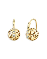 Sydney Evan Diamond Wallpaper Bead Drop Earrings