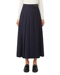 Weekend Max Mara Fastoso Wool Blend Flannel Wrap Skirt