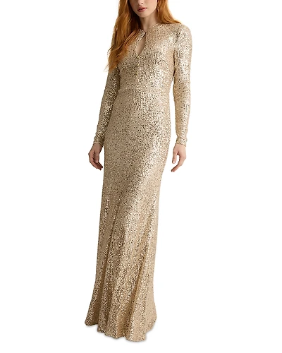 St. John Stretch Sequin Paillette Gown
