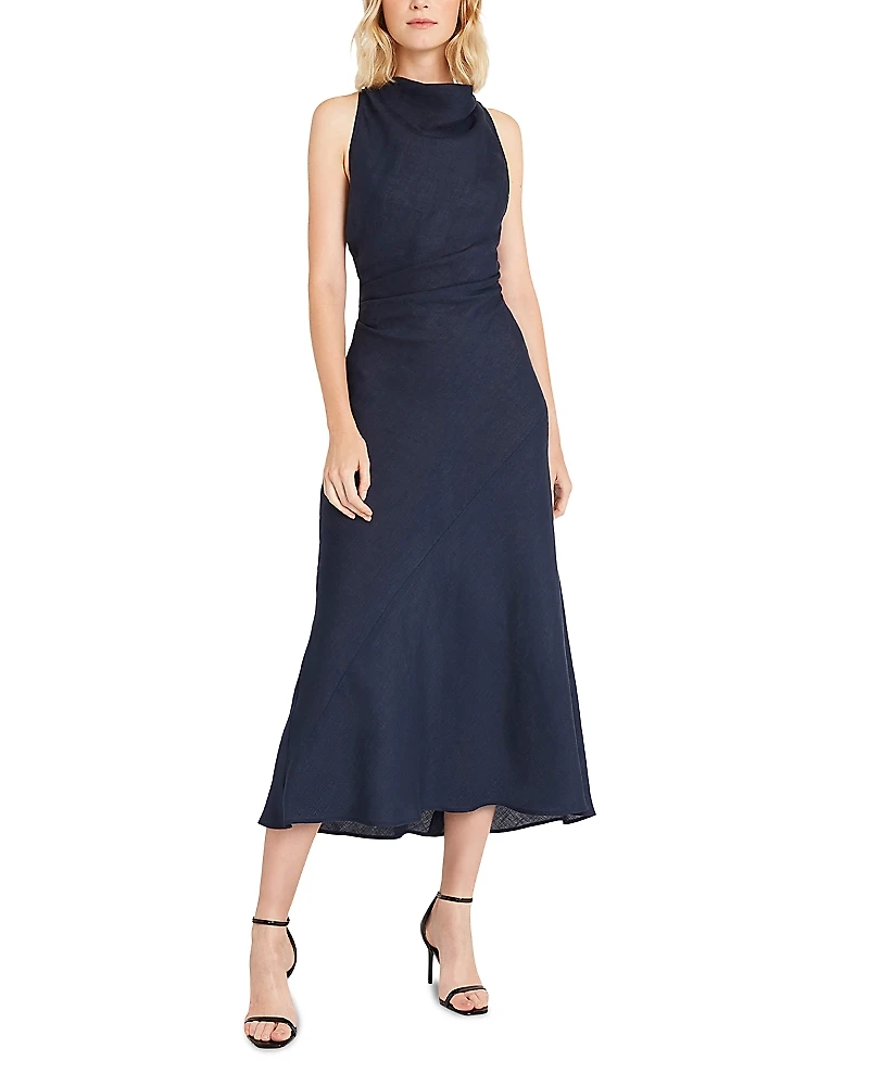 Luxely Sleeveless Maxi Dress with Cross Strap Back Bodice