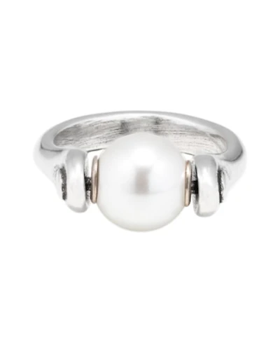 UNOde50 Silver Pearl Accent Ring